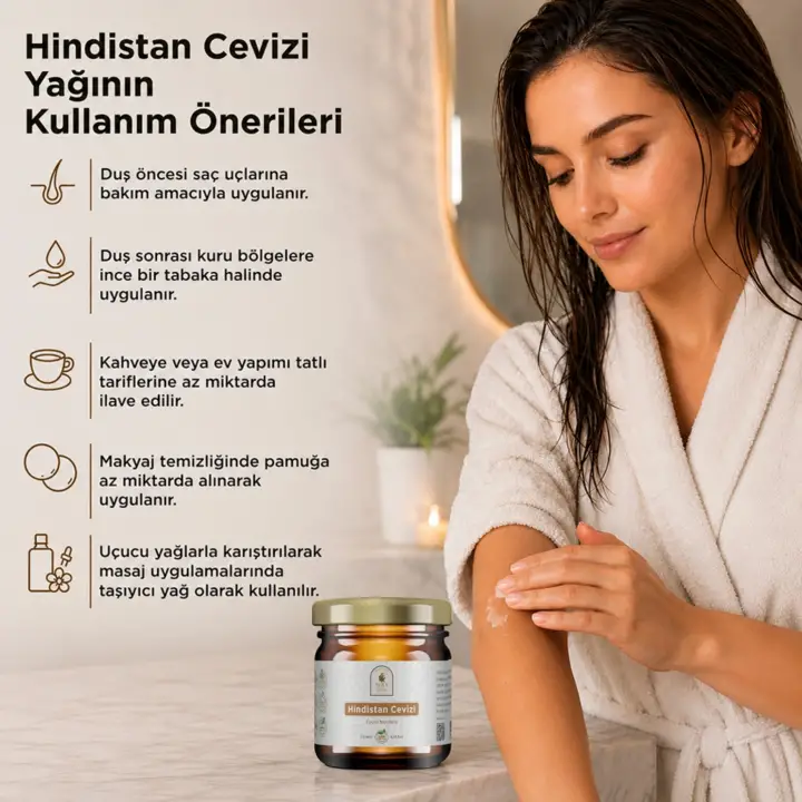 Hindistan Cevizi Yağı 210 ml. %100 Saf