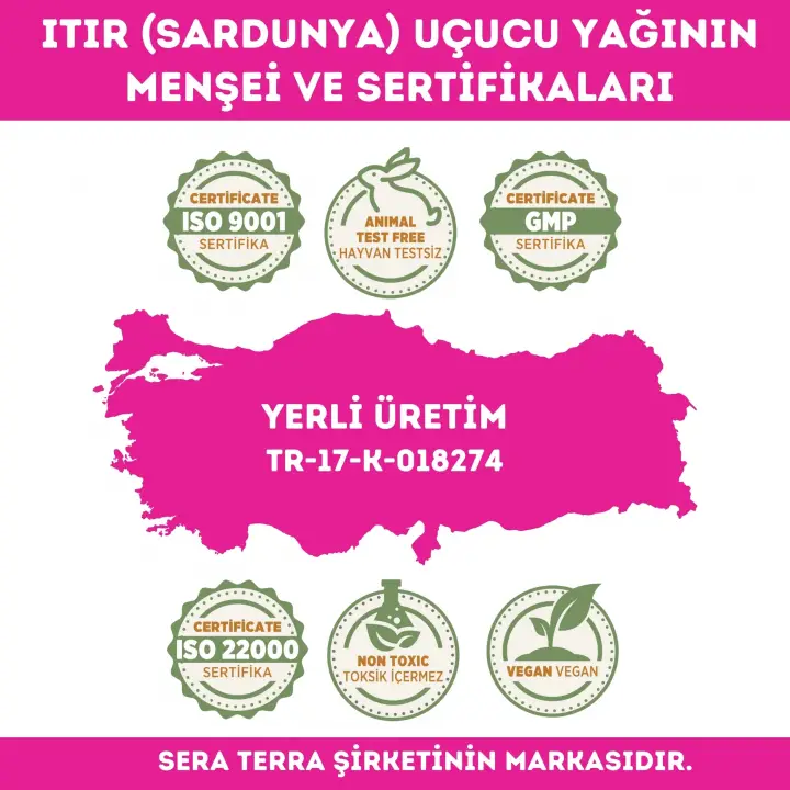 Itır (Sardunya) Uçucu Yağı 5 ml %100 Saf