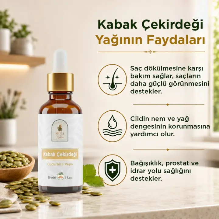 Kabak Çekirdeği Yağı 30 ml. %100 Saf