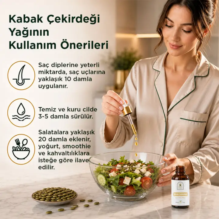 Kabak Çekirdeği Yağı 30 ml. %100 Saf