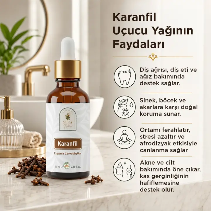 Karanfil Uçucu Yağı 10 ml. %100 Saf