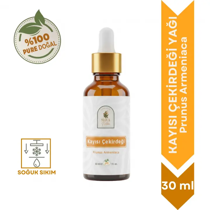 Kayısı Çekirdeği Yağı 30 ml. %100 Saf