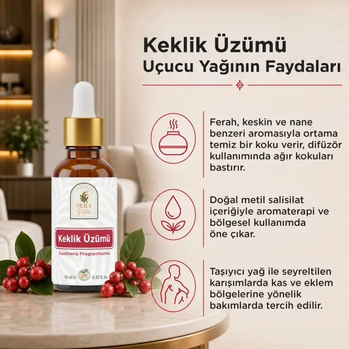 Keklik Üzümü Uçucu Yağı 10 ml %100 Saf ve Doğal