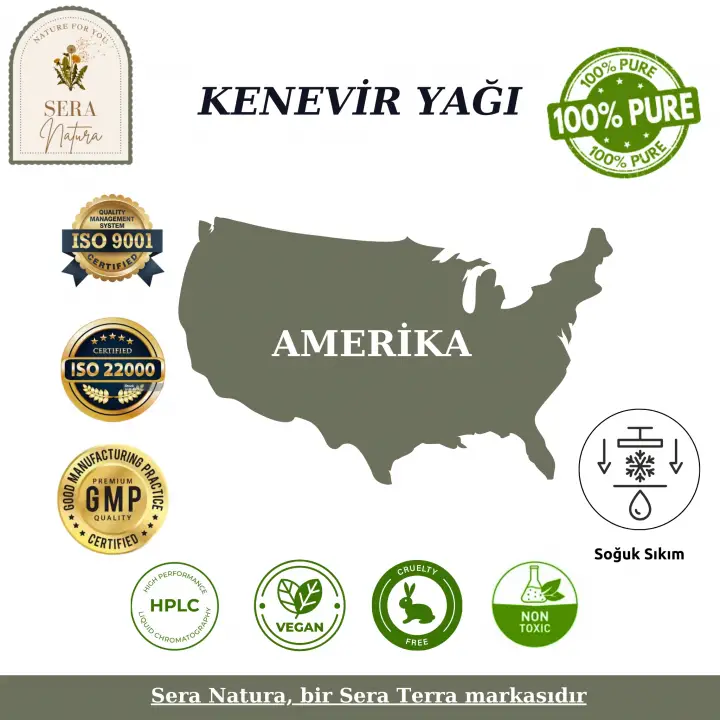 Kenevir Yağı 20 ml. %100 Saf