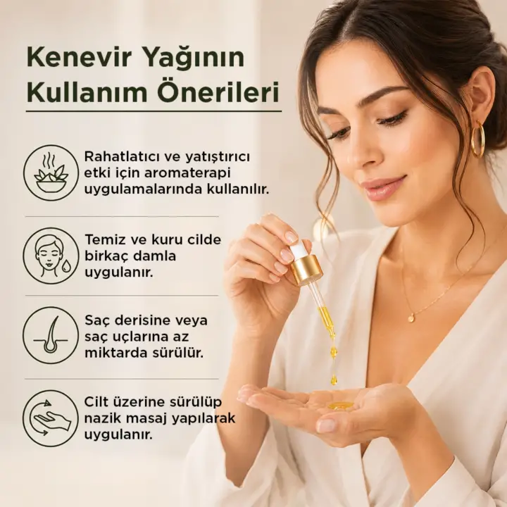 Kenevir Yağı 20 ml. %100 Saf