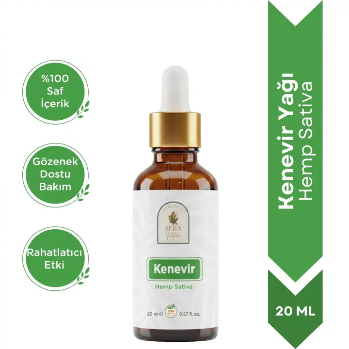 Kenevir Yağı 20 ml. %100 Saf