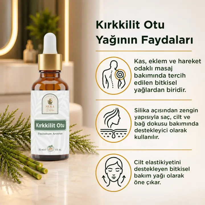 Kırkkilit Otu Atkuyruğu Yağı 30 ml %100 Saf ve Doğal