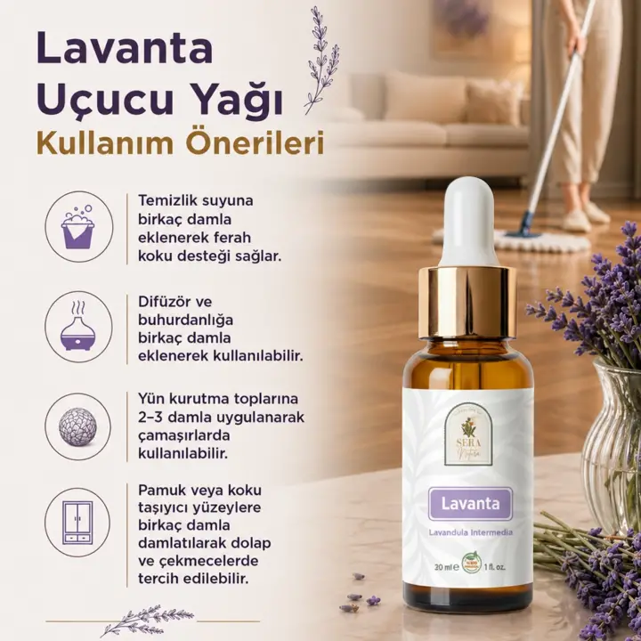 Lavanta Uçucu Yağı 20 ml %100 Saf ve Doğal
