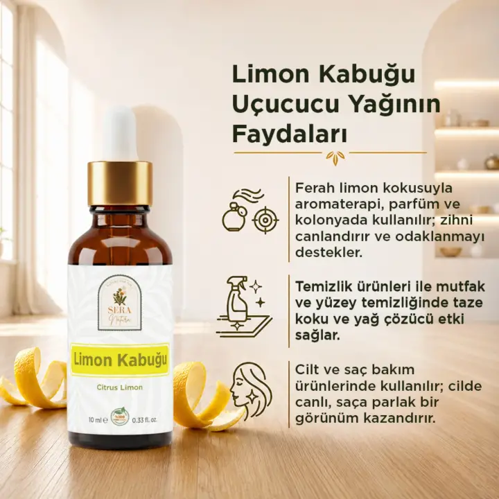 Limon Kabuğu Uçucu Yağı 10 ml. %100 Saf