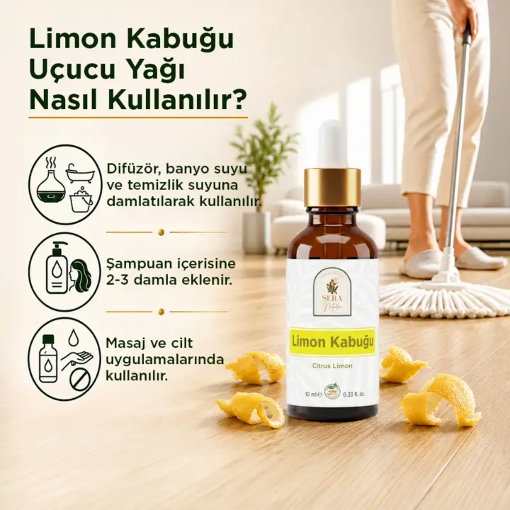 Limon Kabuğu Uçucu Yağı 10 ml. %100 Saf
