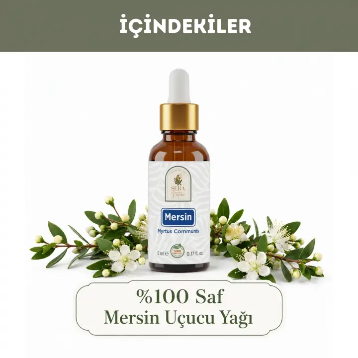 Mersin Uçucu Yağı 5 ml %100 Saf