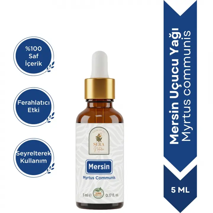 Mersin Uçucu Yağı 5 ml %100 Saf