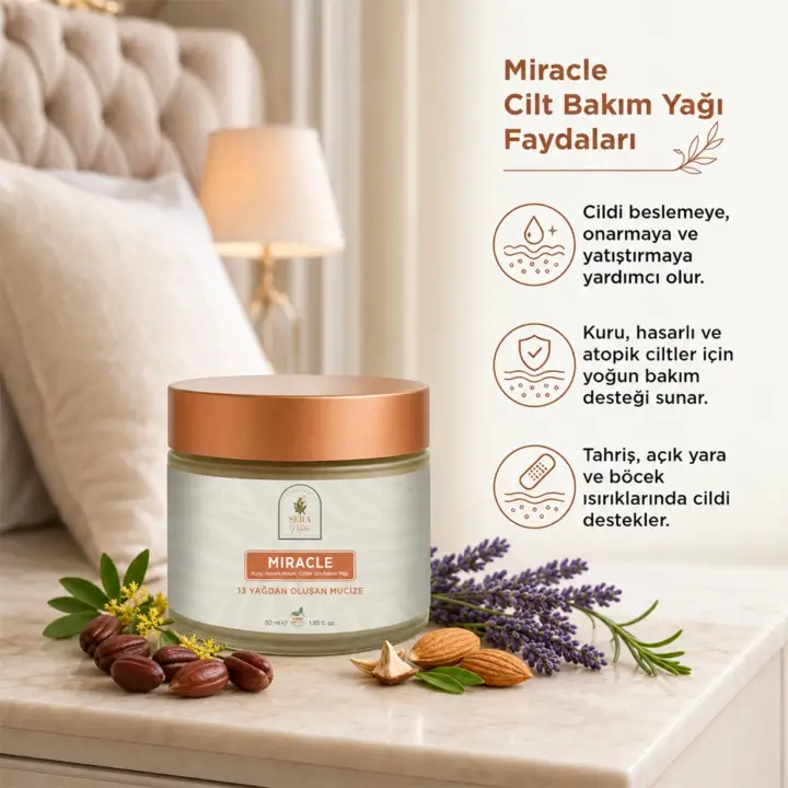 MIRACLE Cilt Bakım Yağı- Kuru, Hasarlı ve Atopik Ciltler İçin