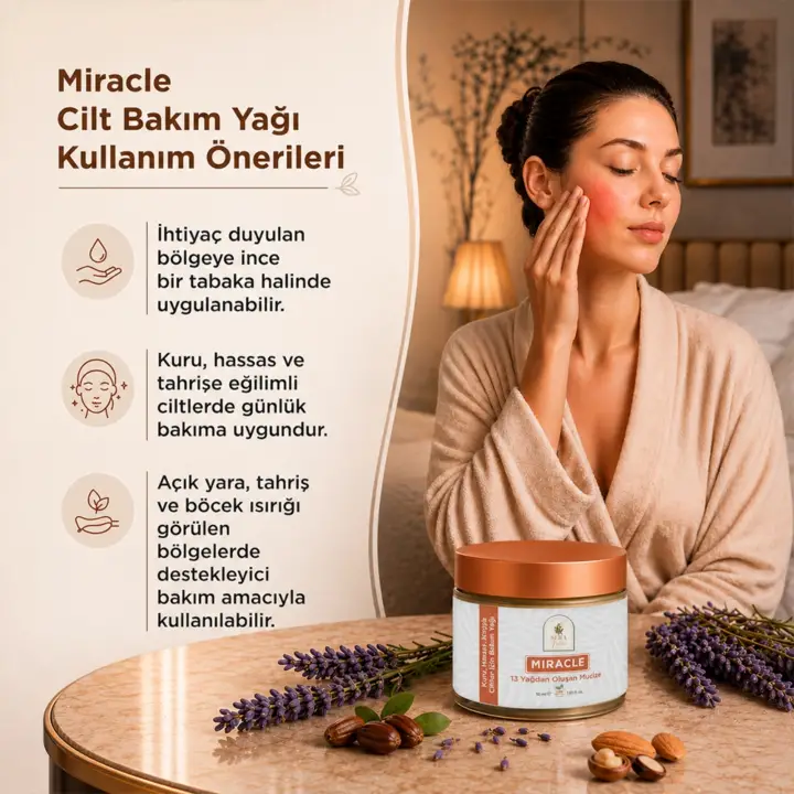 MIRACLE Cilt Bakım Yağı- Kuru, Hasarlı ve Atopik Ciltler İçin