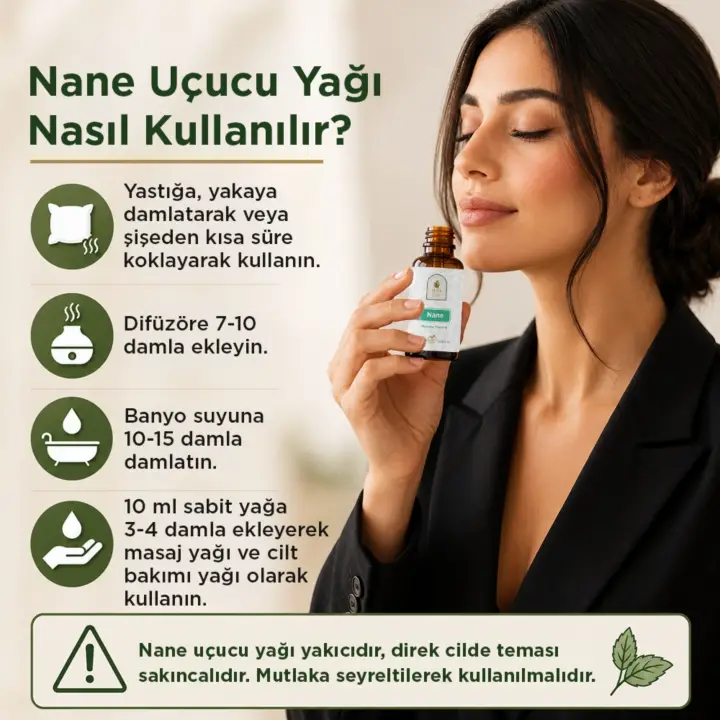 Nane Uçucu Yağı 10 ml. %100 Saf