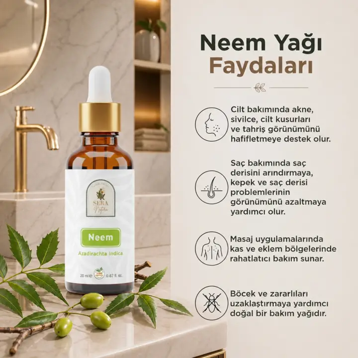 Neem Yağı 20 ml. %100 Saf