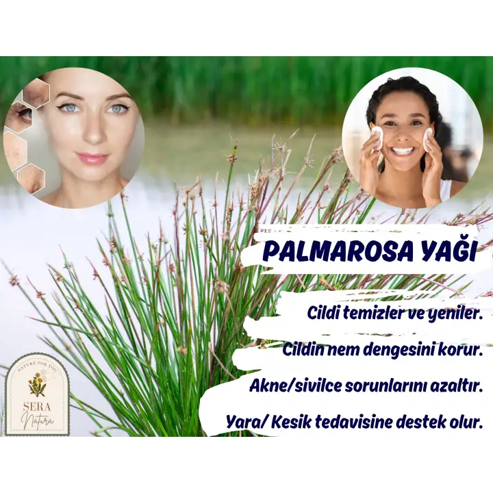Palmarosa Uçucu Yağı 5 ml. %100 Saf