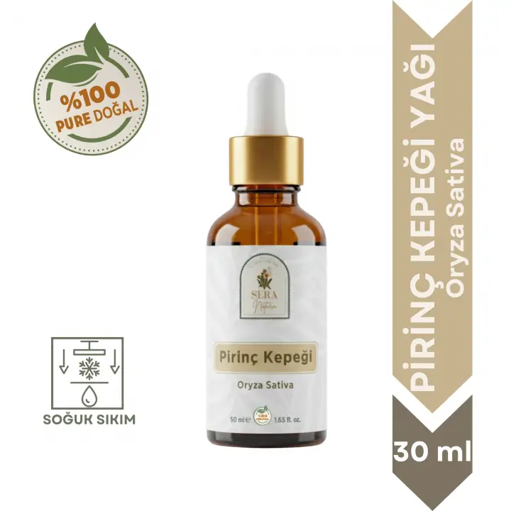 Pirinç Kepeği Yağı 30 ml. %100 Saf