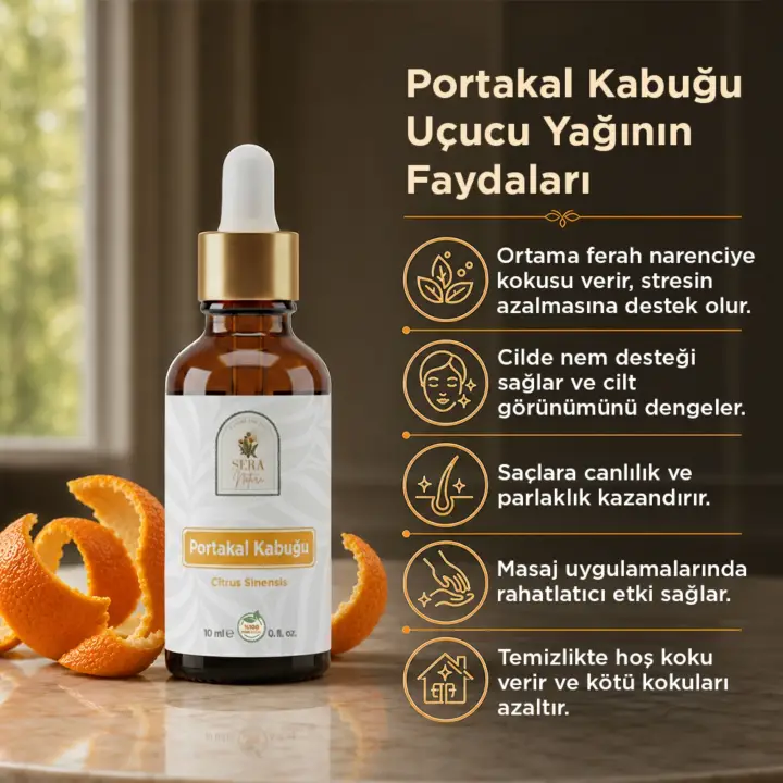 Portakal Kabuğu Uçucu Yağı 10 ml. %100 Saf