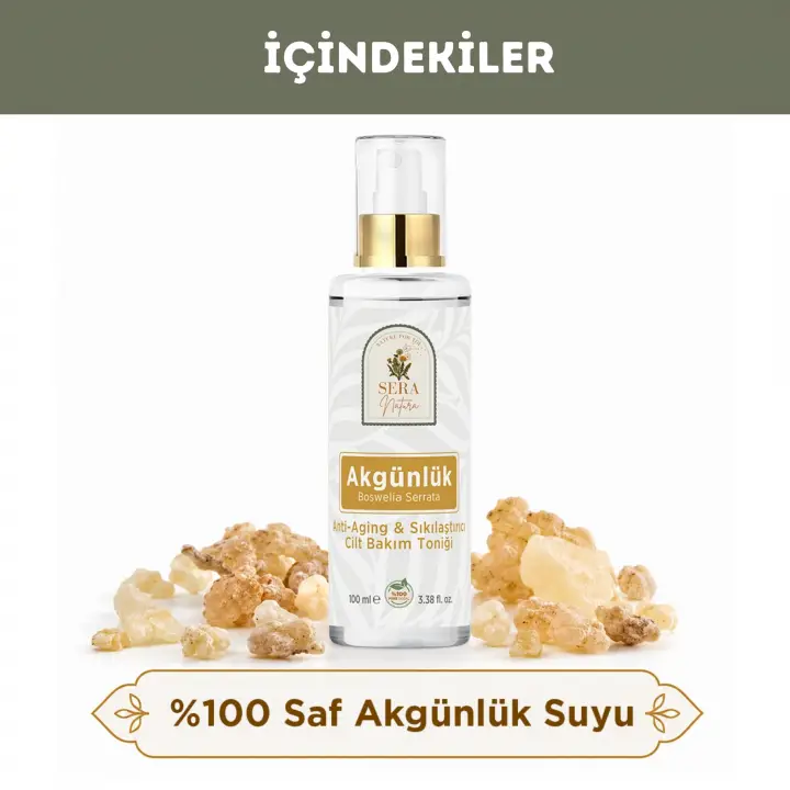 Saf Akgünlük (Frankincense) Suyu Anti-Aging & Sıkılaştırıcı Cilt Bakım Toniği 100 ml. %100 Saf