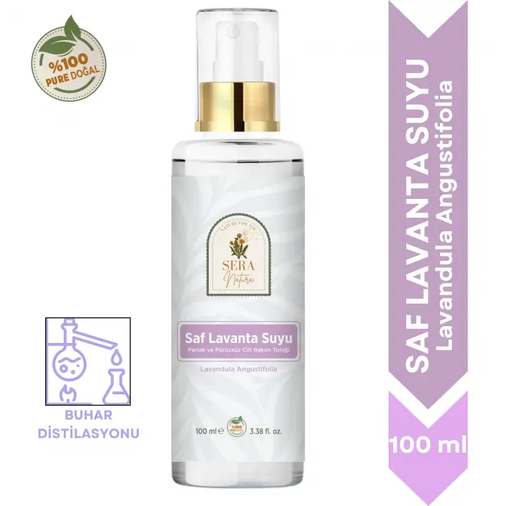 Saf Lavanta Suyu Cilt Bakım Toniği 100 ml. %100 Saf