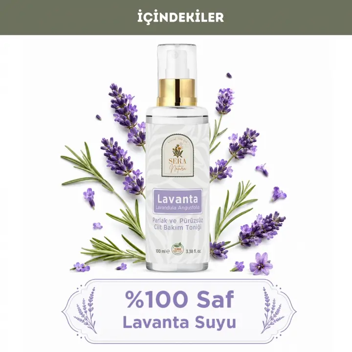 Saf Lavanta Suyu Cilt Bakım Toniği 100 ml. %100 Saf