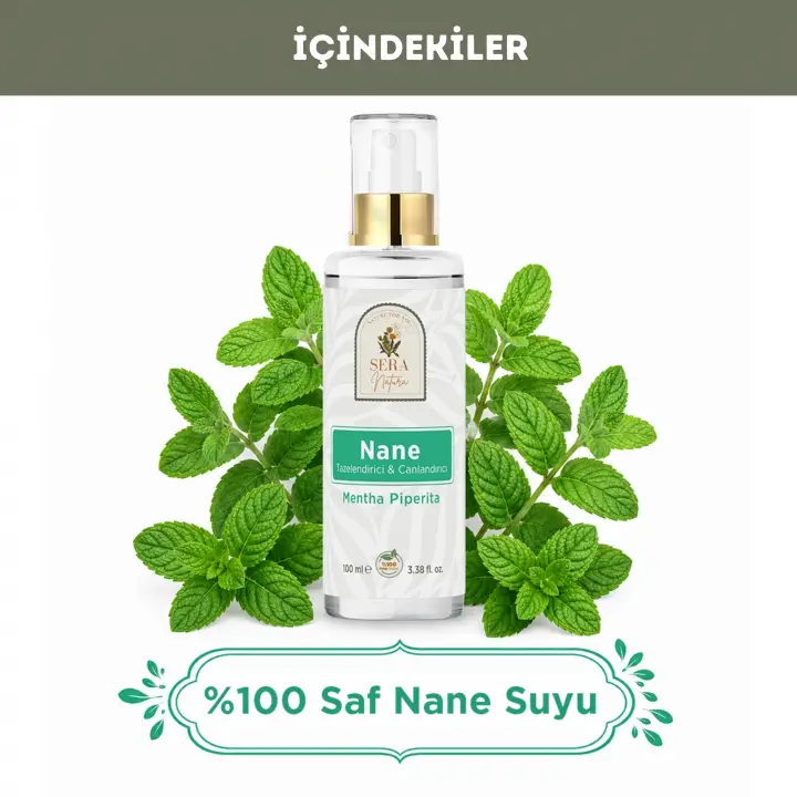 Saf Nane Suyu Tazelendirici & Canlandırıcı Cilt Toniği 100 ml. %100 Saf