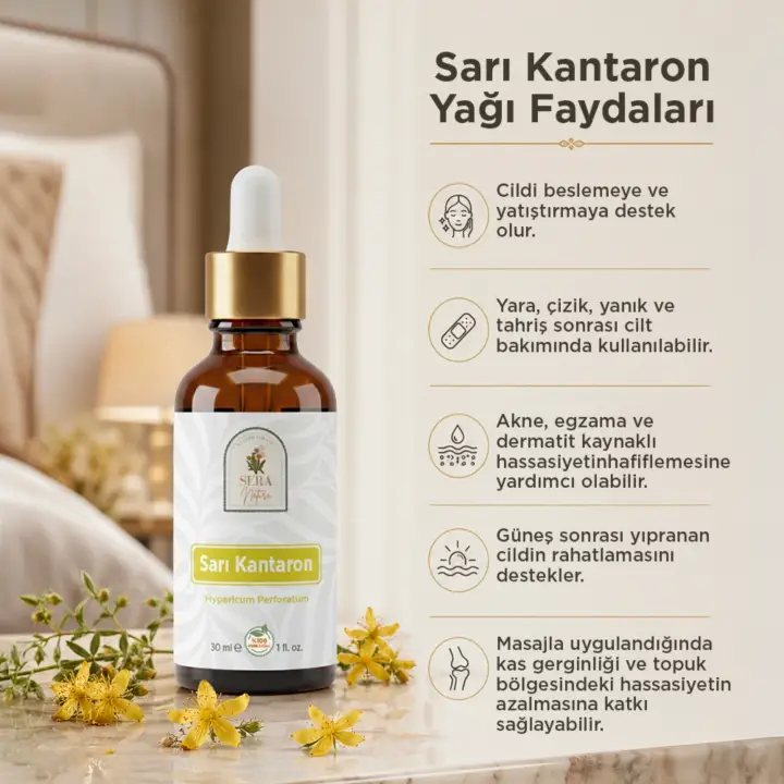 Sarı Kantaron Yağı 30 ml. %100 Saf