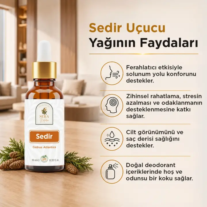 Sedir Uçucu Yağı 10 ml. %100 Saf