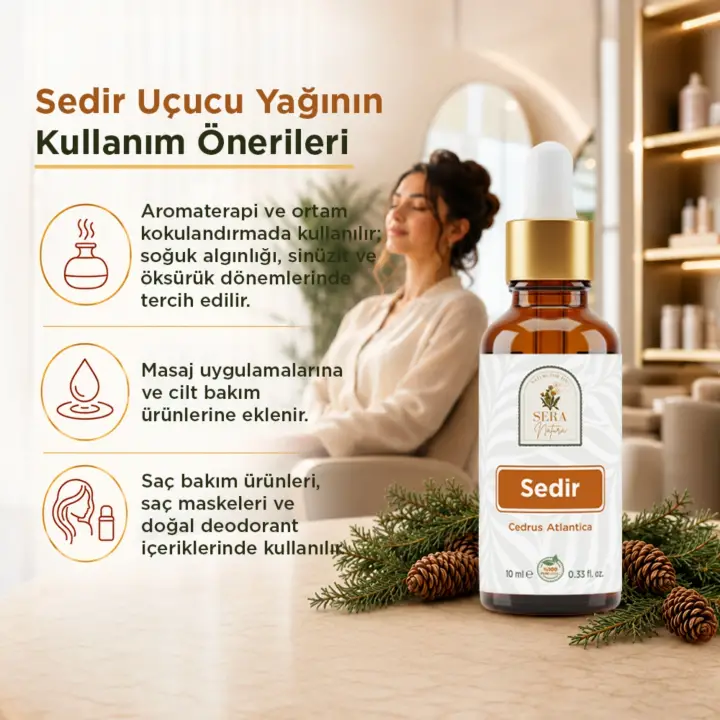 Sedir Uçucu Yağı 10 ml. %100 Saf