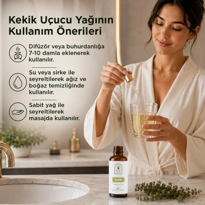 Sera Natura Kekik Uçucu Yağı 10 ml – Doğal Bağışıklık ve Arındırıcı Destek | %100 Saf