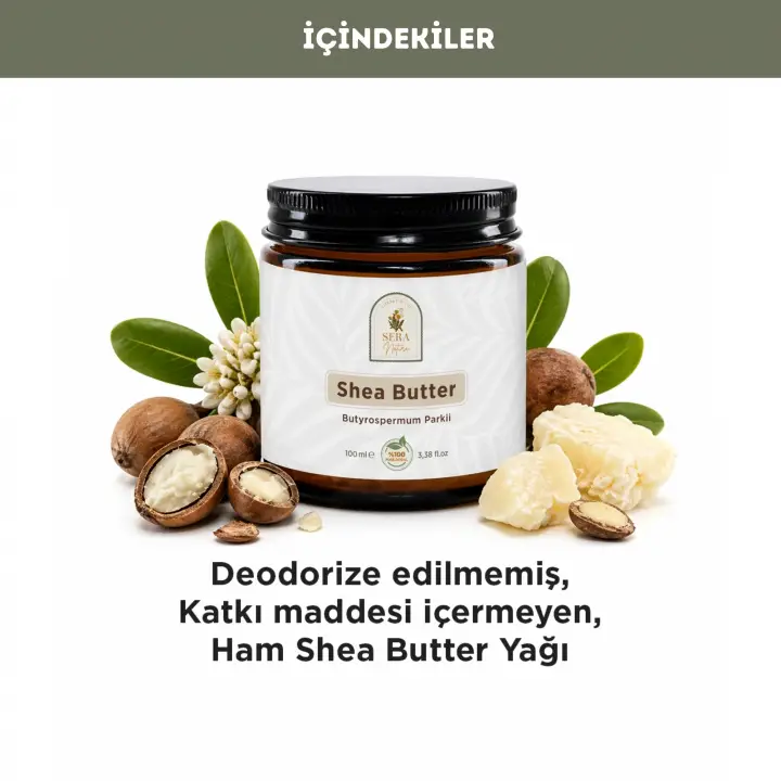 Shea Butter Yağı 100 ml %100 Saf - Çatlak Önleyici ve Cilt Esnekliği Artırıcı