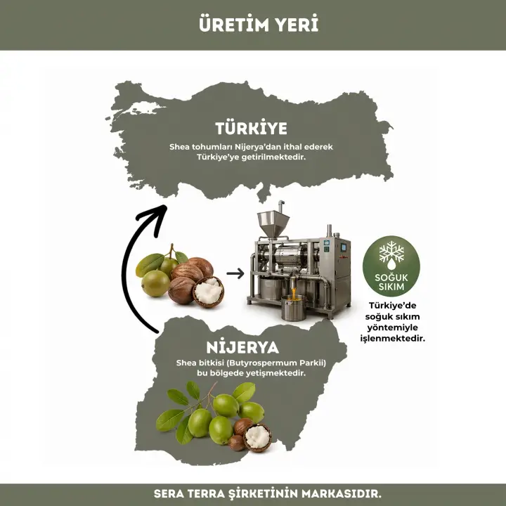 Shea Butter Yağı 210 ml. %100 Saf - Çatlak Önleyici ve Cilt Esnekliği Artırıcı