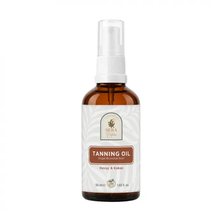 Tanning Oil Havuç Yağı & Kakao Yağı Özlü Doğal Bronzluk İksiri 50 ml %100 Saf