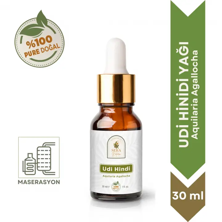 Udi Hindi Yağı 30 ml. %100 Saf / Doğal Bağışıklık Desteği ve Ferah Nefes Deneyimi