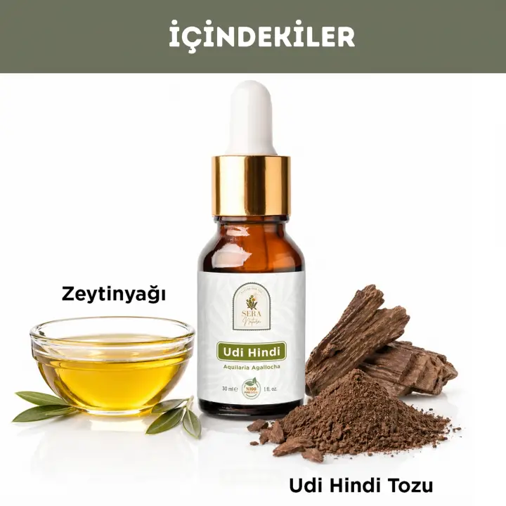 Udi Hindi Yağı 30 ml. %100 Saf / Doğal Bağışıklık Desteği ve Ferah Nefes Deneyimi