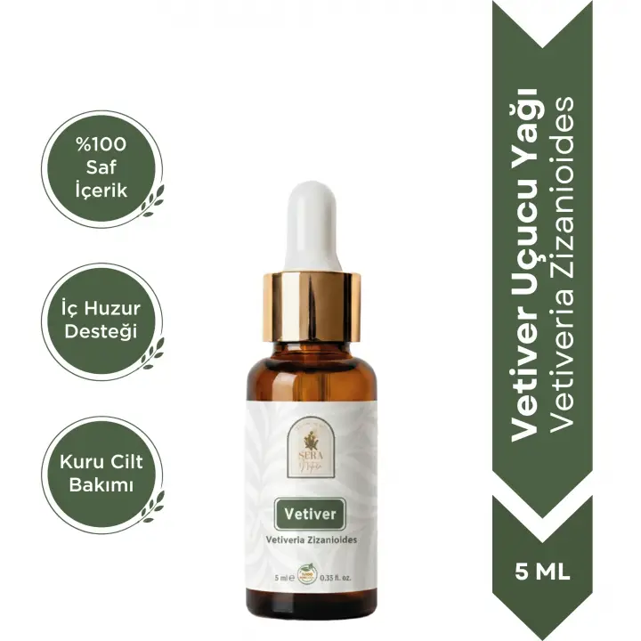 Vetiver Uçucu Yağı 5 ml. %100 Saf