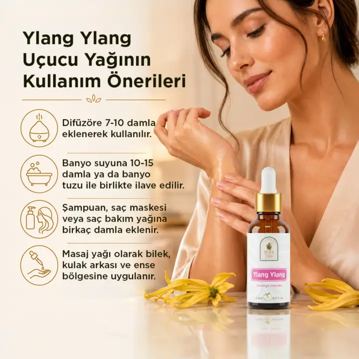 Ylang Ylang Uçucu Yağı 5 ml. %100 Saf