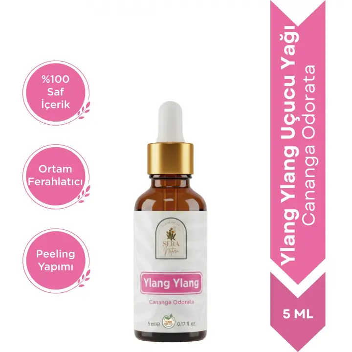 Ylang Ylang Uçucu Yağı 5 ml. %100 Saf