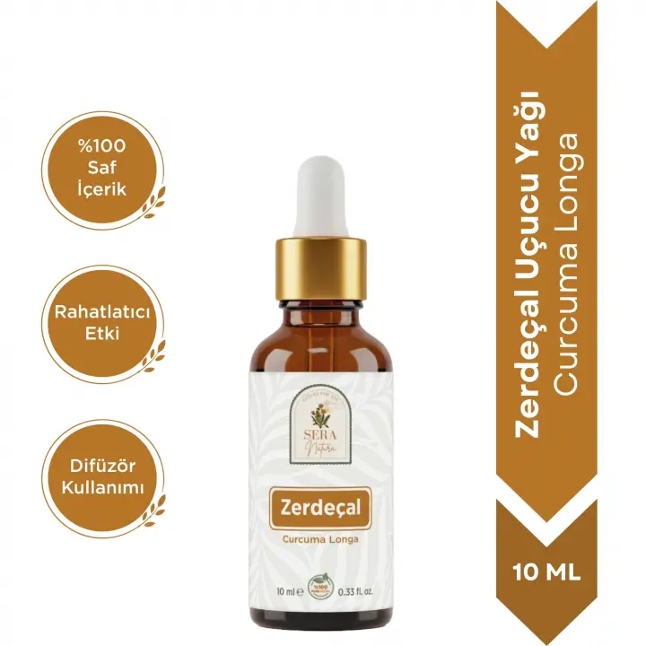 Zerdeçal Uçucu Yağı 10 ml %100 Saf ve Doğal