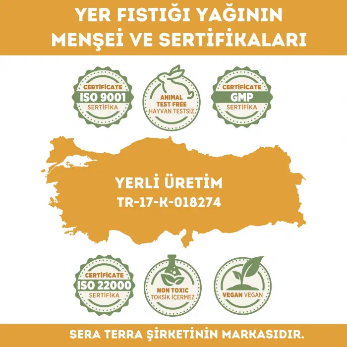 Yer Fıstığı Yağı 50 ml – %100 Doğal Besleyici & Dengeleyici