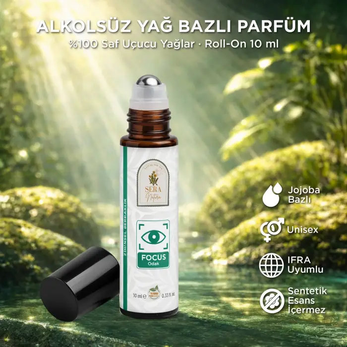 Focus Odak Yağ Bazlı Parfüm Roll-On 10 ml