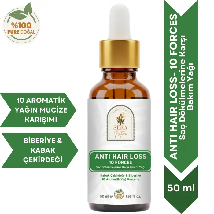 ANTI HAIR LOSS- 10 FORCES Saç Dökülmelerine Karşı 10 Aromatik Yağ Karışımı