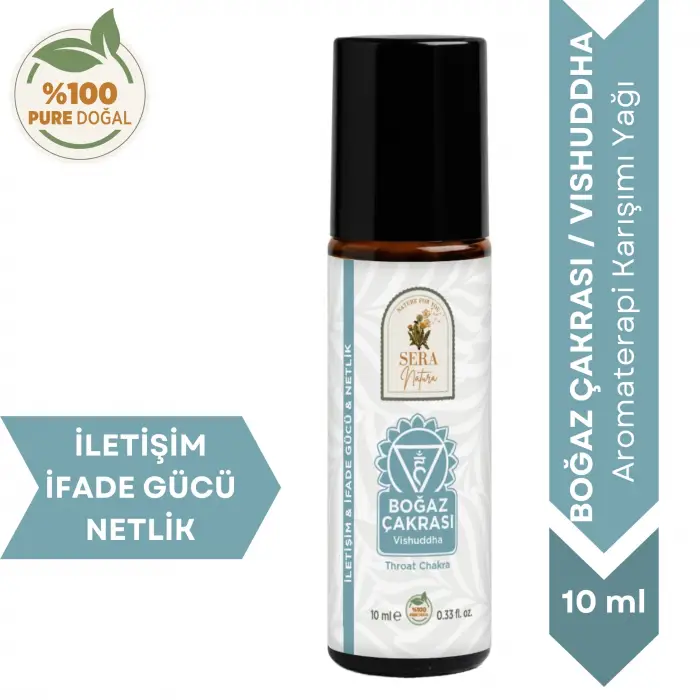 Boğaz Çakrası (Vishuddha) Aromaterapi Yağ Karışımı 10 ml