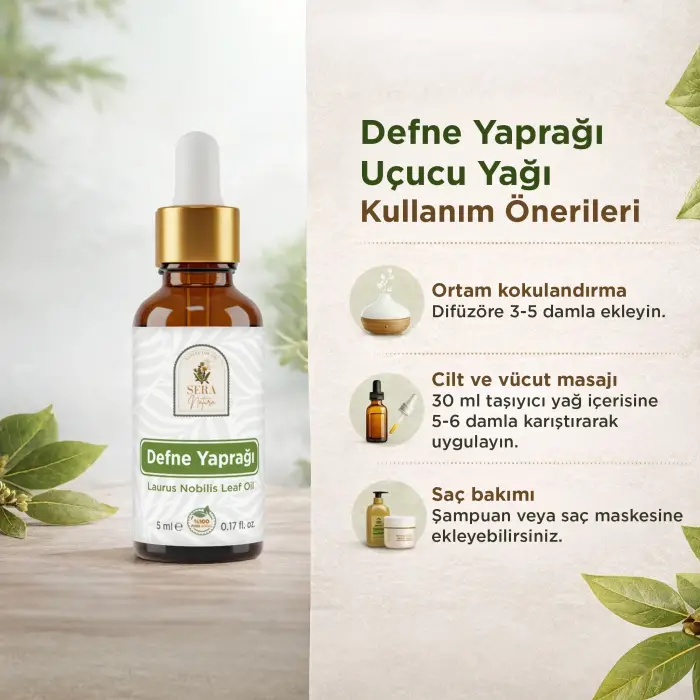 Defne Yaprağı Uçucu Yağı 5 ml %100 Saf