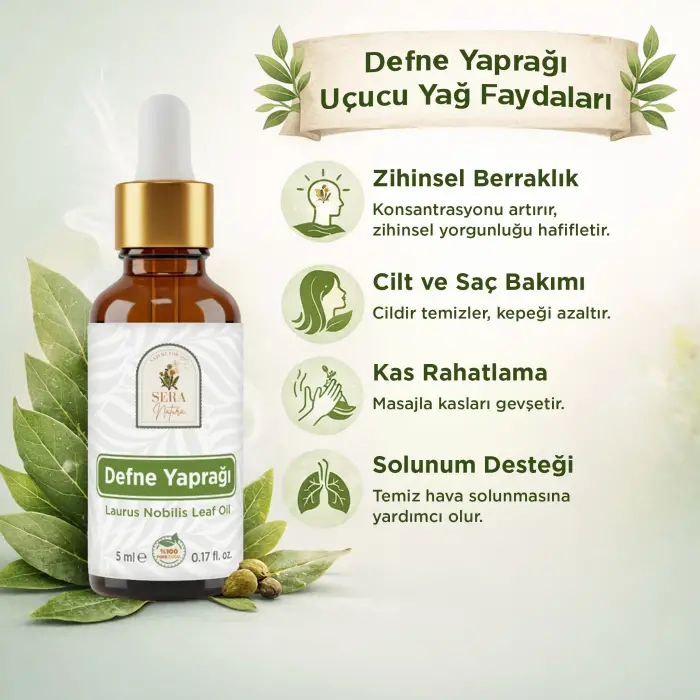 Defne Yaprağı Uçucu Yağı 5 ml %100 Saf