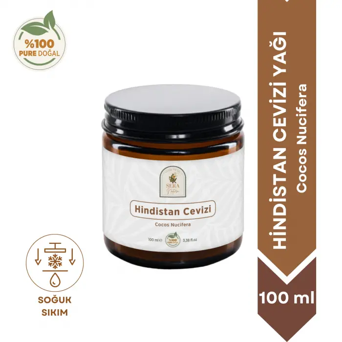 Hindistan Cevizi Yağı 100 ml %100 Saf