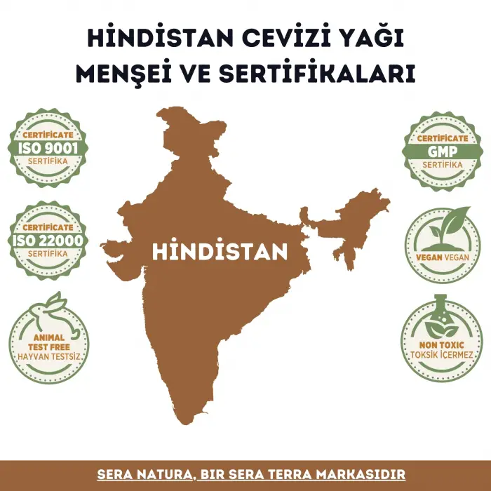 Hindistan Cevizi Yağı 100 ml %100 Saf