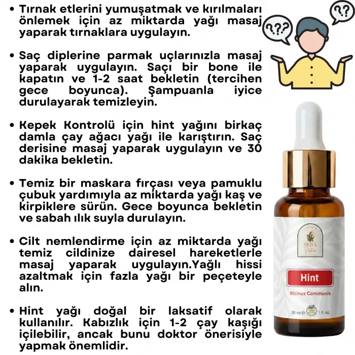 Hint Yağı 30 ml. %100 Saf