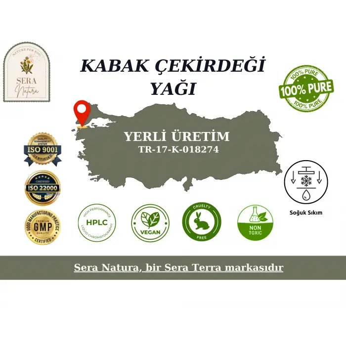 Kabak Çekirdeği Yağı 30 ml. %100 Saf